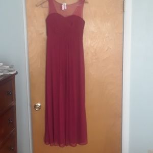 Bridesmaid  Dress ( burgundy color)